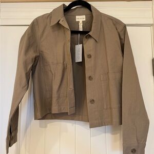 New Laude the Label Cropped Chore Jacket - Tan